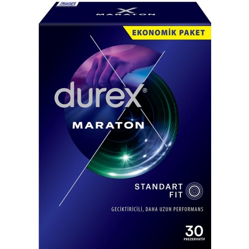Durex Maraton Standart Fit Geciktiricili Prezervatif 30 lu